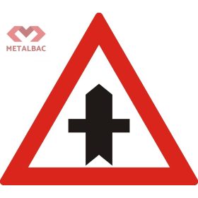 Intersecție cu un drum fără prioritate, A35, A38, A39