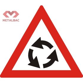 Presemnalizare intersecție cu sens giratoriu, A40