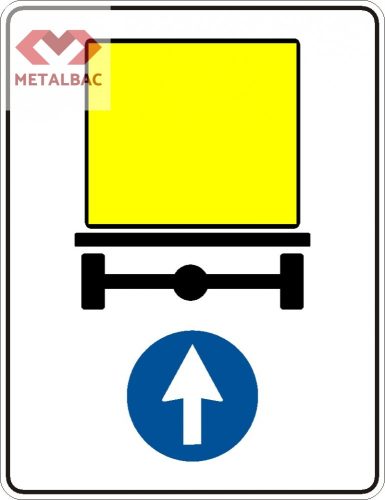 Directia obligatorie pentru vehicule care transporta marfuri periculoase, D16, D17, D18.