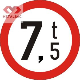   Accesul interzis vehiculelor avand masa mai mare de ... t, C18