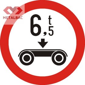   Accesul interzis vehiculelor cu masa pe osia dublă mai mare de ... t, C20