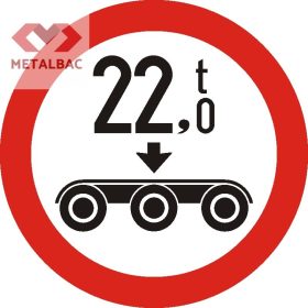   Accesul interzis vehiculelor cu masa pe osia triplă mai mare de ... t, C21