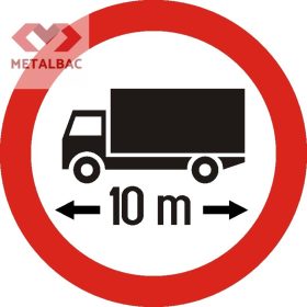   Accesul interzis autovehiculelor sau ansamblurilor de vehicule cu lungime mai mare de ... m, C22