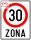 Zonă cu viteză limitată la 30 km/h, C44