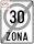 Sfârşitul zonei cu viteză limitată la 30 km/h, C45