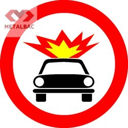 Accesul interzis vehiculelor care transportă substanţe explozibile sau uşor inflamabile, C46